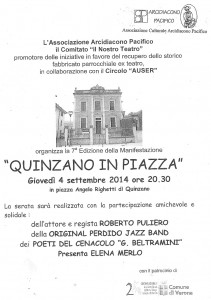 volantino quinzano in piazza